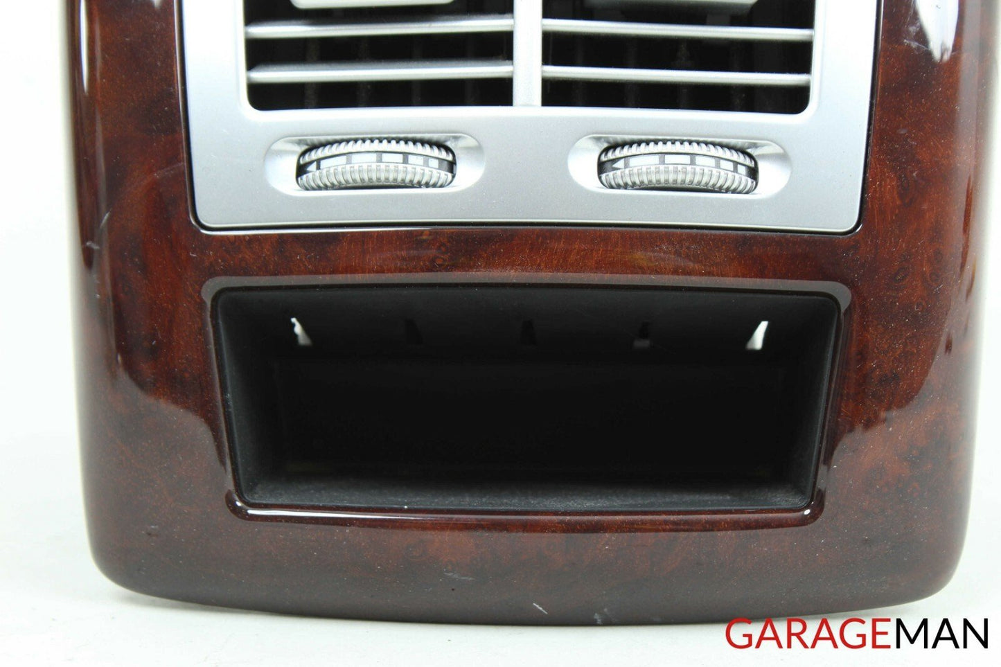 07-13 Mercedes W221 S450 S550 Rear Center Console A/C Air Vent Trim Panel Wood