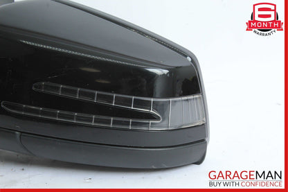 08-14 Mercedes W204 C250 C300 Front Left Side Mirror Rear View Door Black OEM
