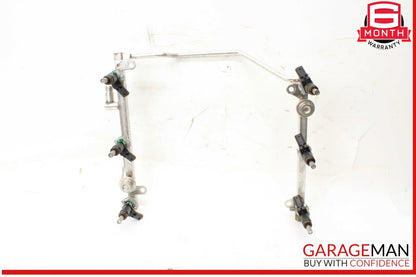 05-12 Mercedes W211 E350 SLK300 Fuel Injector Rail w/ Fuel Injectors OEM