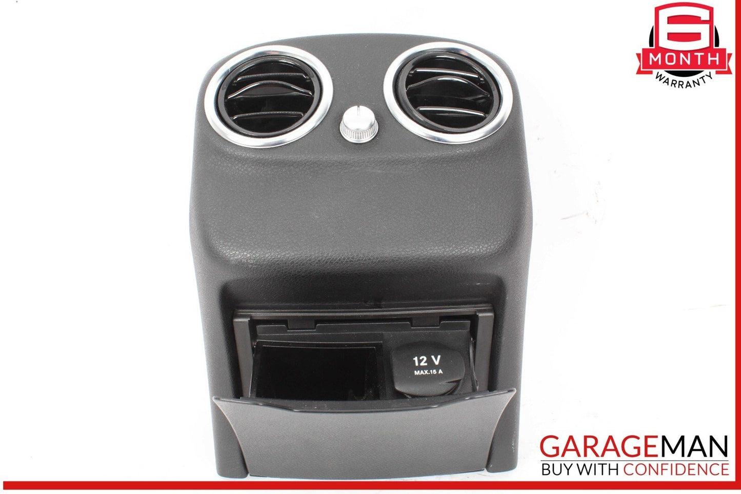 15-20 Mercedes W205 C300 C350e Rear Center Console A/C Air Vent Assy Black OEM