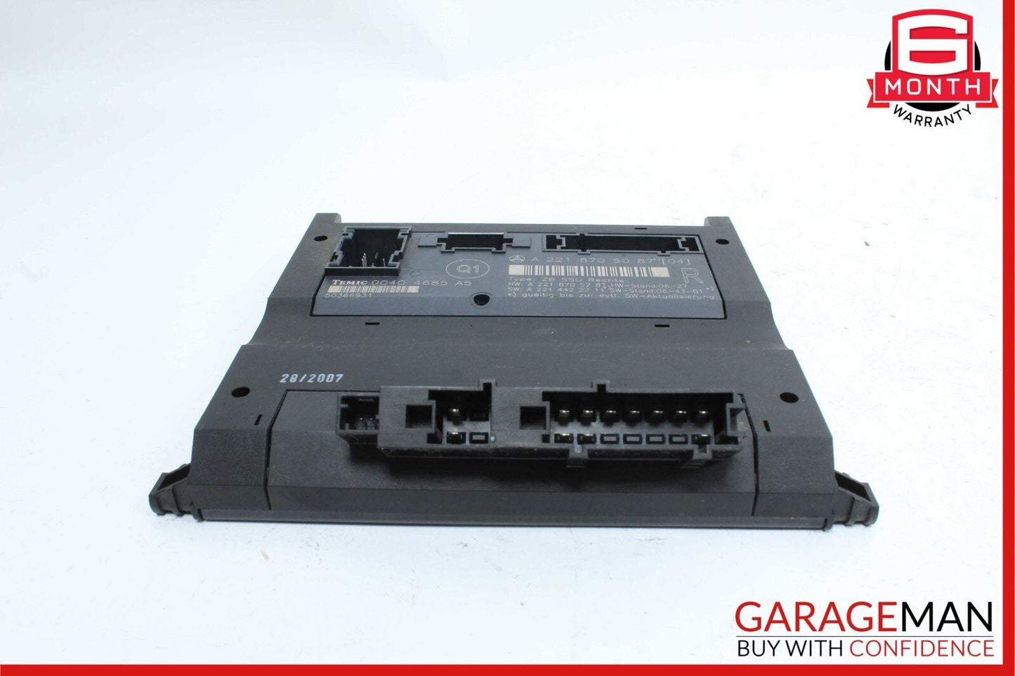 07-13 Mercedes W221 S350 S400 S550 Front Right Side Under Seat Control Module