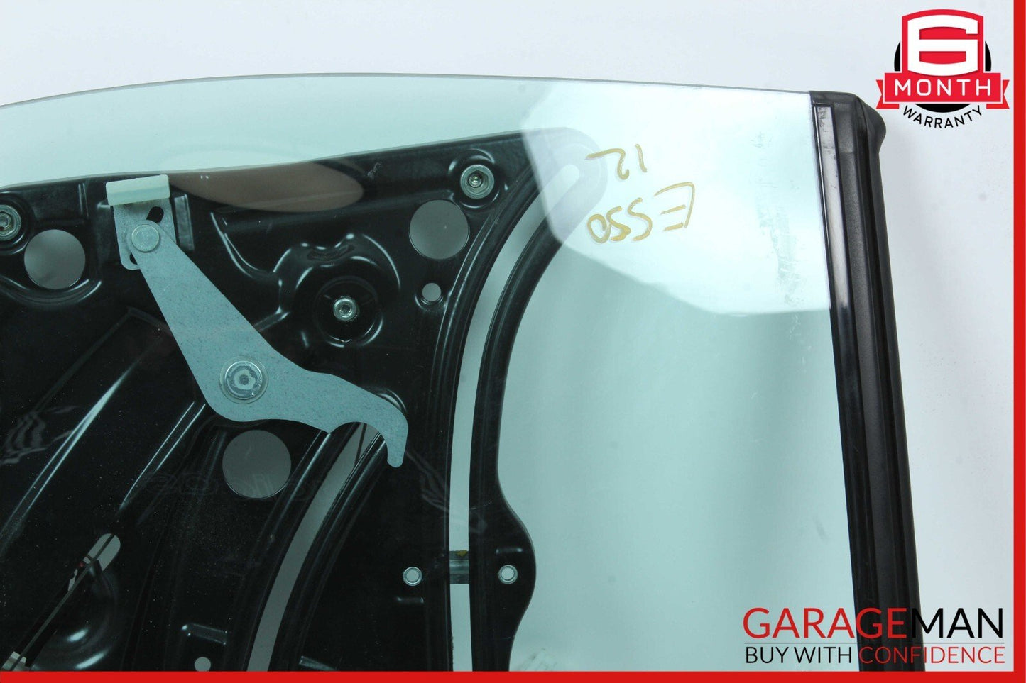 10-16 Mercedes W212 E550 Rear Right Quarter Window Glass & Regulator Motor Plate
