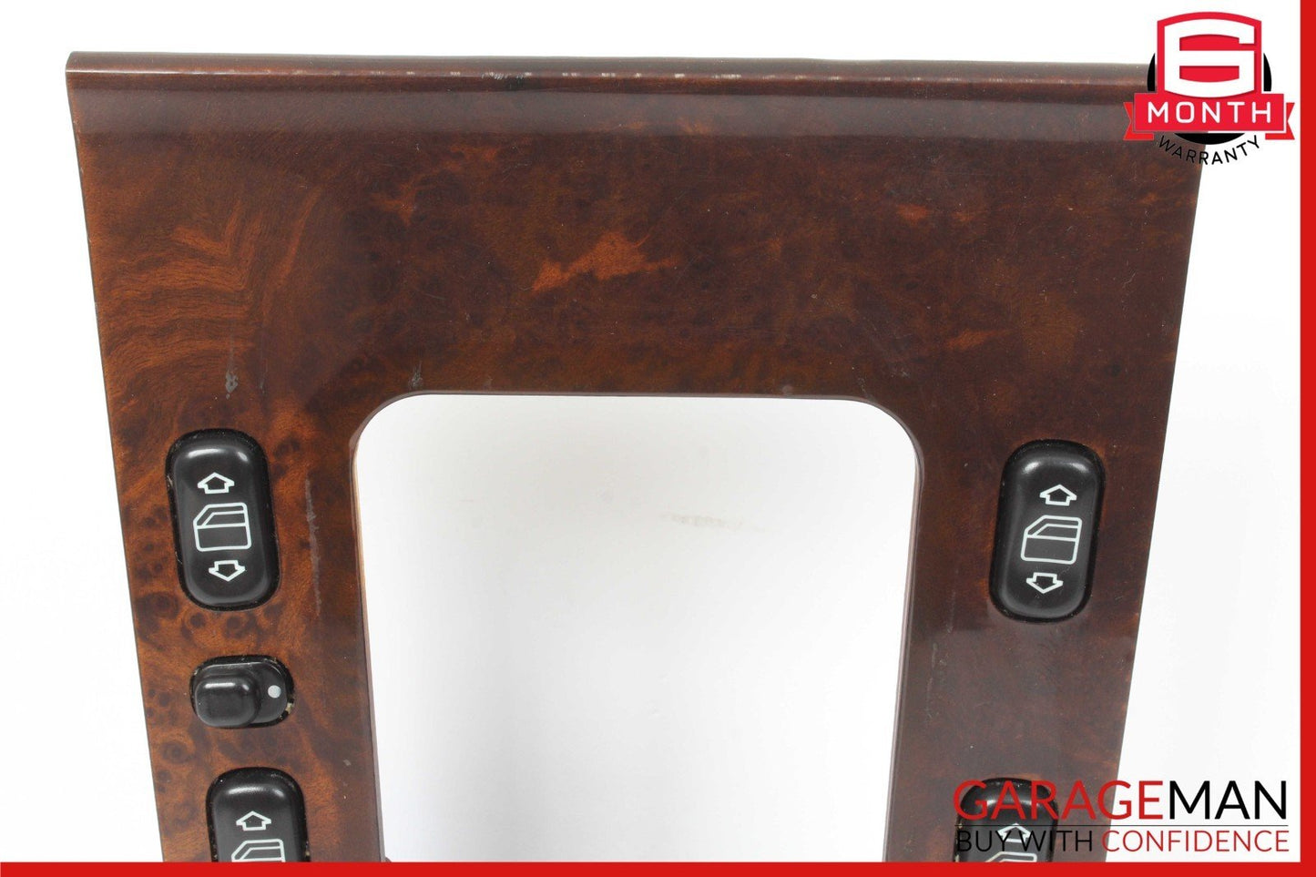 02-05 Mercedes W163 ML500 Center Console Shifter Window Switch Trim Bezel Wood