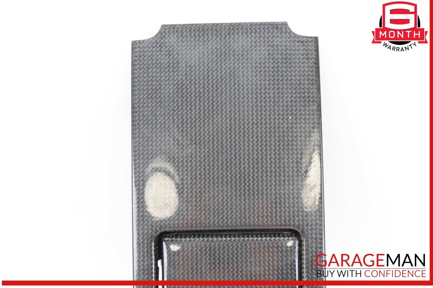 10-16 Porsche Panamera 970 E-Hybrid Rear Console Cupholder Trim Carbon Fiber OEM