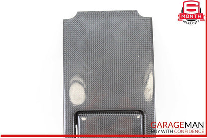 10-16 Porsche Panamera 970 E-Hybrid Rear Console Cupholder Trim Carbon Fiber OEM