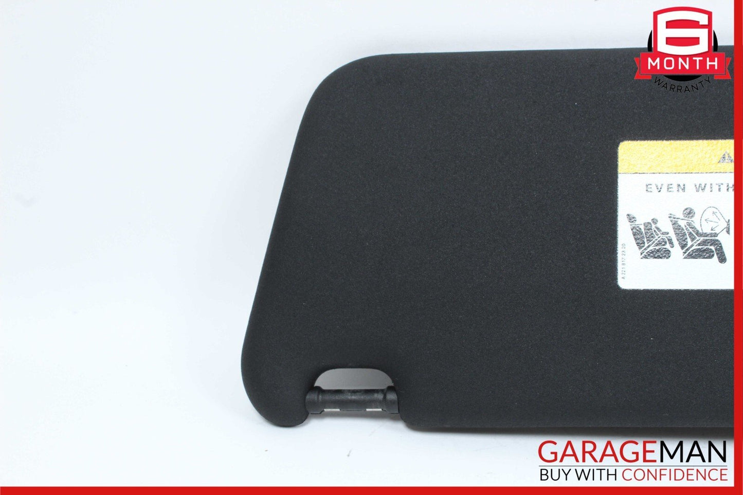 08-14 Mercedes W204 C250 Front Right Side Sun Visor Sunvisor Shade Black OEM
