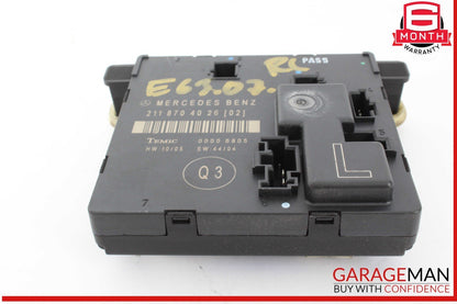 03-09 Mercedes W211 E63 AMG E500 Rear Left Driver Side  Door Control Module OEM