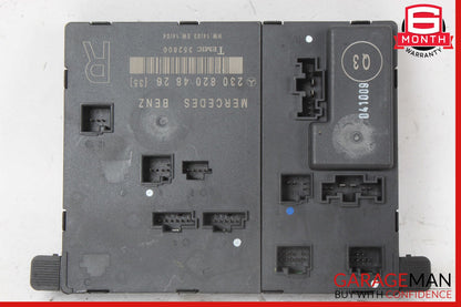 03-12 Mercedes R230 SL550 SL55 SL600 Front Right Side Door Control Module OEM