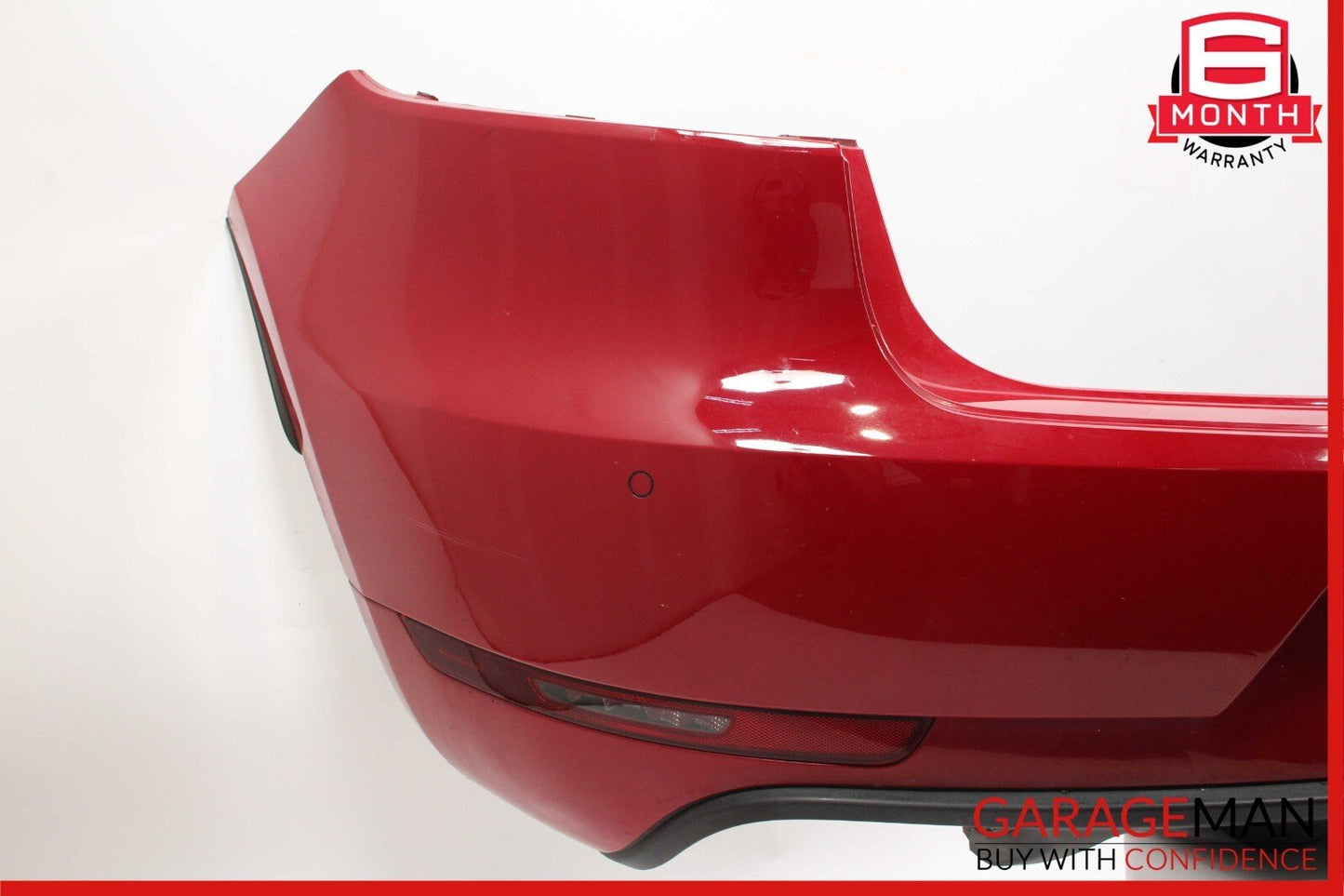 15-18 Porsche Macan 95B Rear Bumper Cover Panel Park Assist Assembly Red OEM