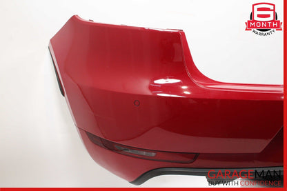 15-18 Porsche Macan 95B Rear Bumper Cover Panel Park Assist Assembly Red OEM