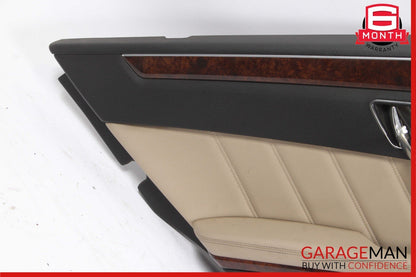 10-13 Mercedes W212 E550 Rear Left Side Interior Door Panel Assembly Beige
