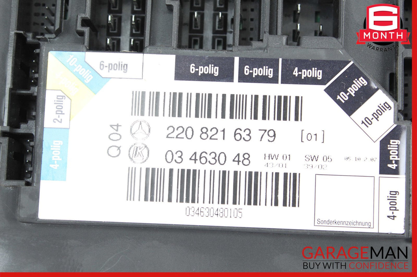 00-06 Mercedes W220 S430 S55 AMG Rear Right Passenger Seat Control Switch OEM