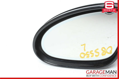 07-09 Mercedes W221 S550 S600 Front Left Side Mirror Door Rear View Black OEM