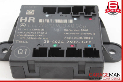 08-18 Mercedes C250 C300 GLK350 CLS550 Rear Right Side Door Control Module Unit