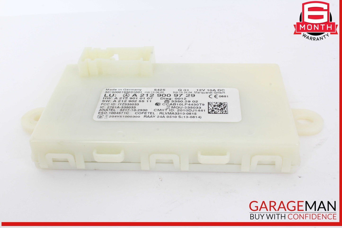 13-20 Mercedes W212 E350 SL550 ML400 Keyless Go Entry Control Module OEM