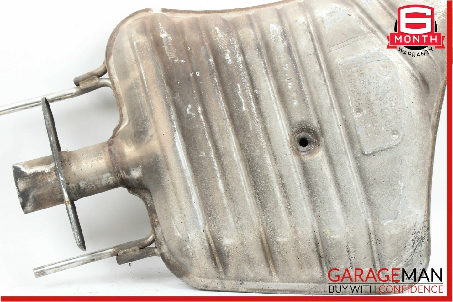 10-11 Mercedes W221 S550 Rear Left Driver Side Exhaust Muffler OEM