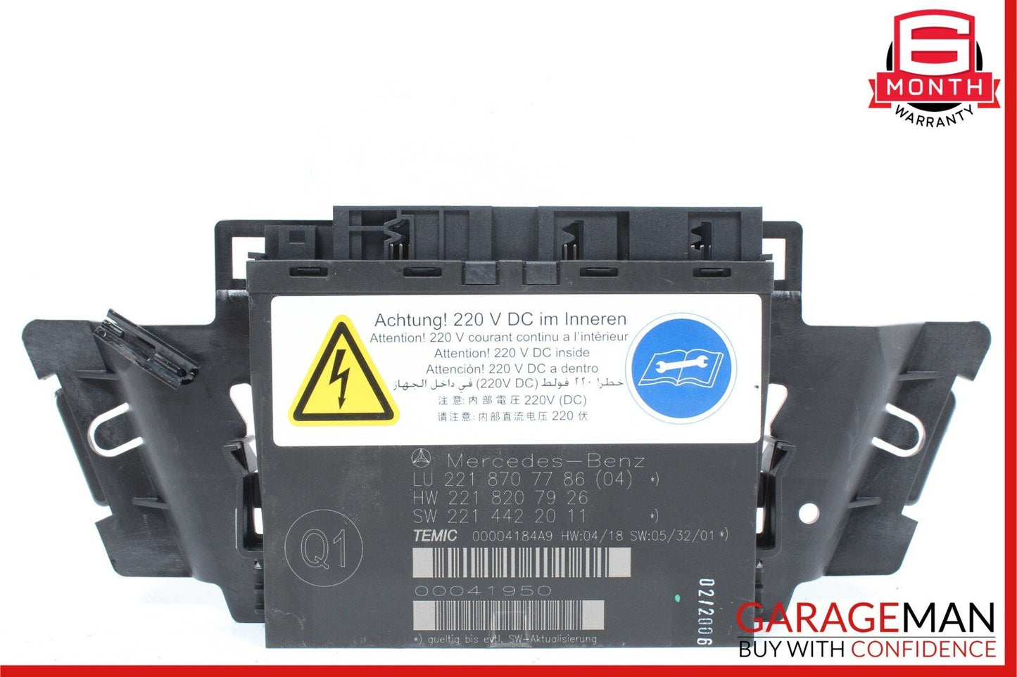 07-10 Mercedes W221 S550 CL550 Front Left or Right Seat Contour Control Module