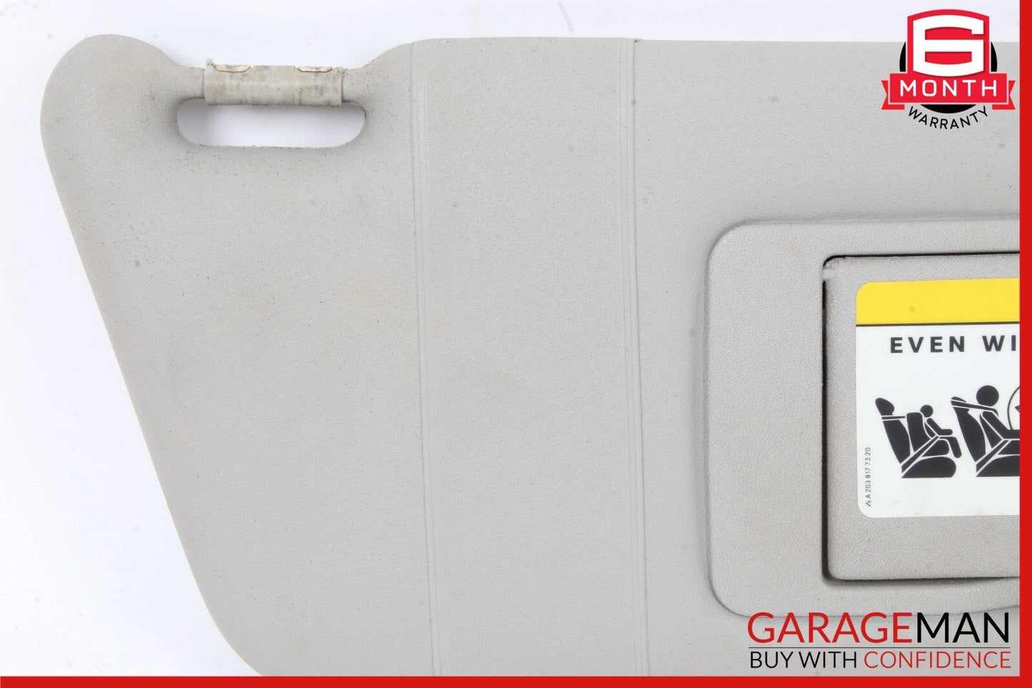 01-07 Mercedes W203 C230 Front Right Sun Visor Sunvisor Sun Visor Shade Gray