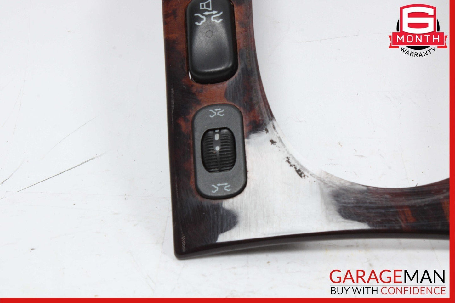 00-06 Mercedes W220 S500 S55 AMG Center Console Shifter Bezel Trim Wood OEM