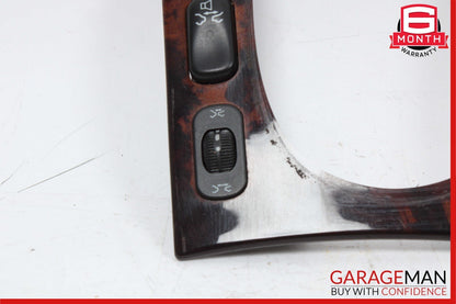 00-06 Mercedes W220 S500 S55 AMG Center Console Shifter Bezel Trim Wood OEM