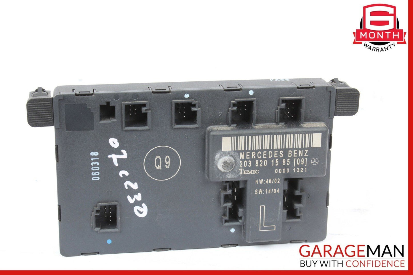 01-07 Mercedes W203 C230 C280 Front Left Driver Side Door Control Module Unit