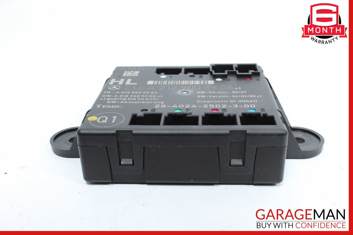 08-14 Mercedes-Benz C250 W204 Left Rear Door Control Module 2129003906 OEM