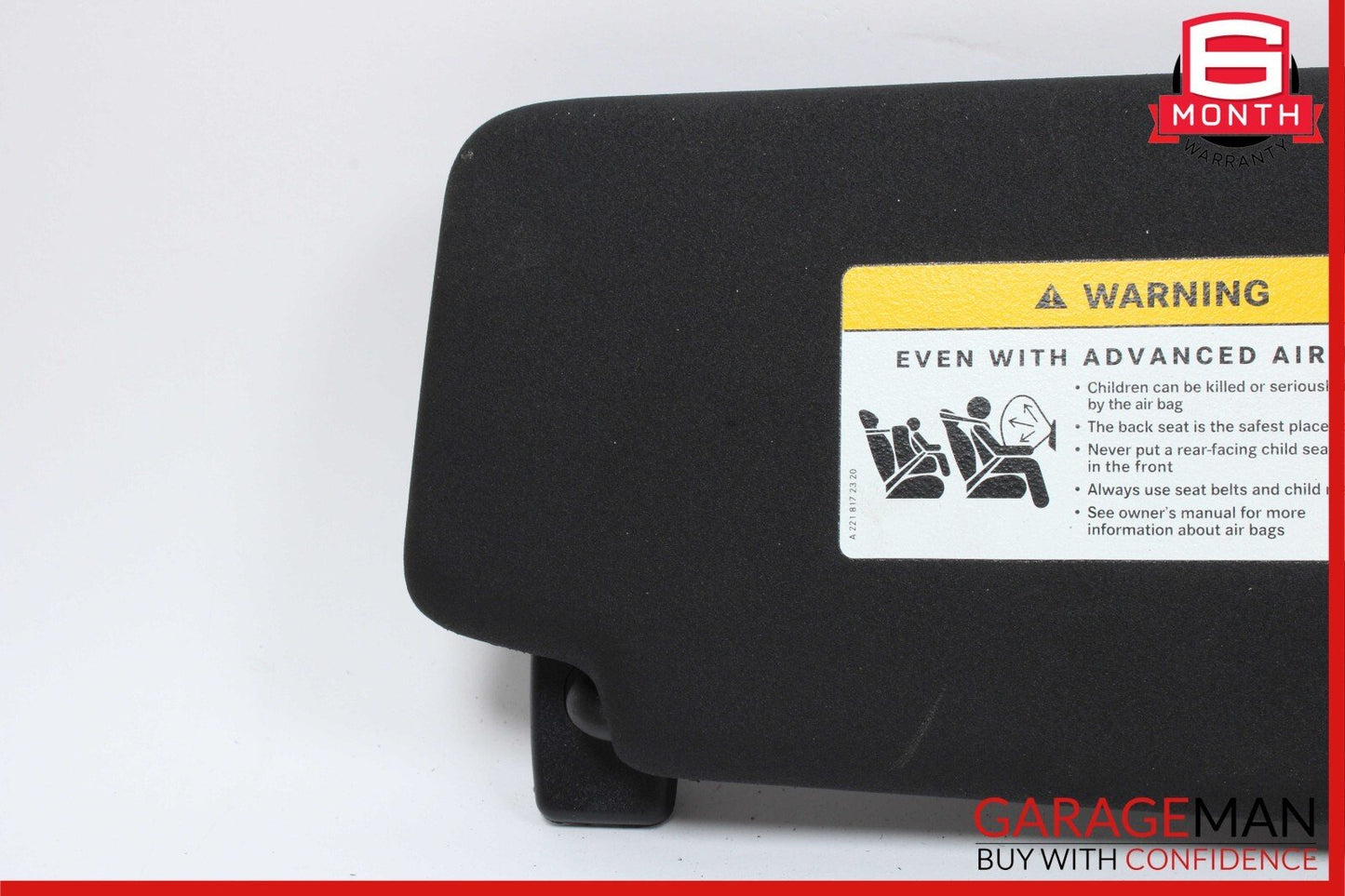 08-14 Mercedes W204 C250 C350 Front Left Side Sun Visor Sunvisor Shade Cover OEM