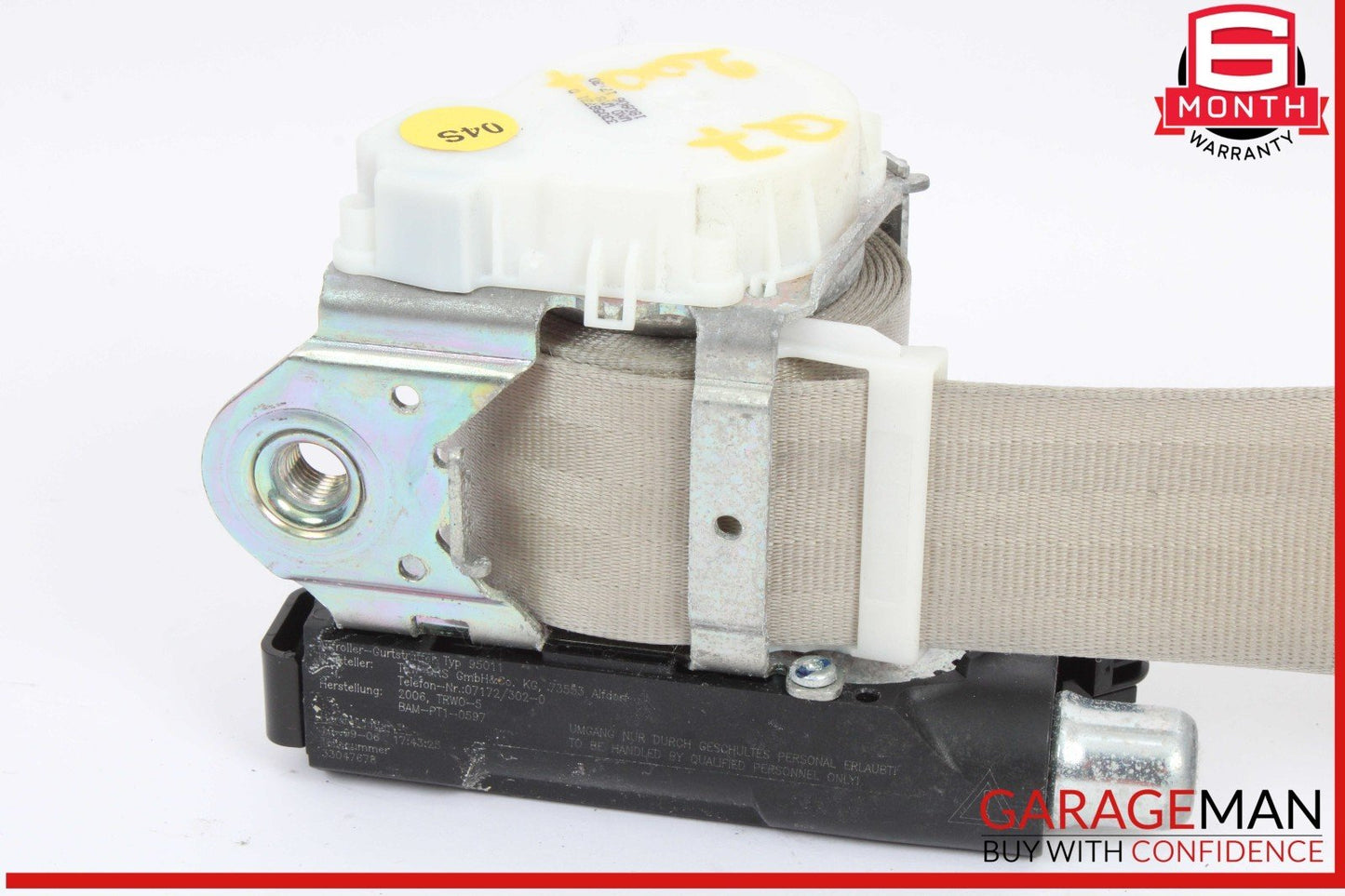 07-15 Audi Q7 Front Left Driver Side Seatbelt Seat Belt Retractor OEM