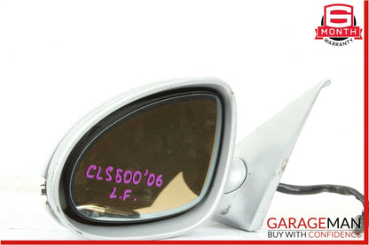 06-08 Mercedes W219 CLS500 Front Left Side Mirror Door Rear View w/o Side Marker