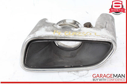 09-19 Mercedes W117 CLA250 Rear Bumper Exhaust Muffler Tips Set of 2 OEM
