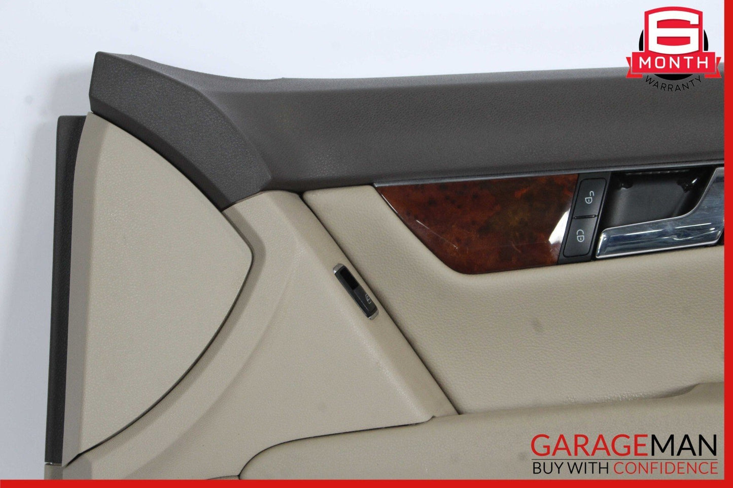 08-14 Mercedes W204 C300 Sedan Front Right Side Interior Door Trim Panel Beige
