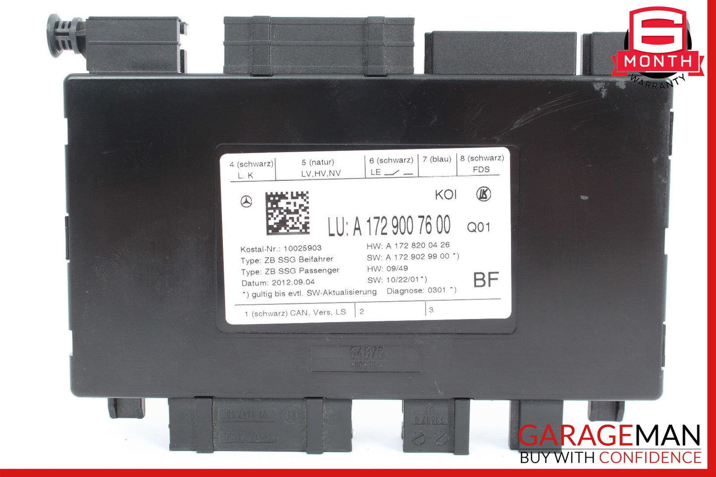 08-20 Mercedes E350 CLS400 SLC300 Front Right Passenger Side Seat Control Module