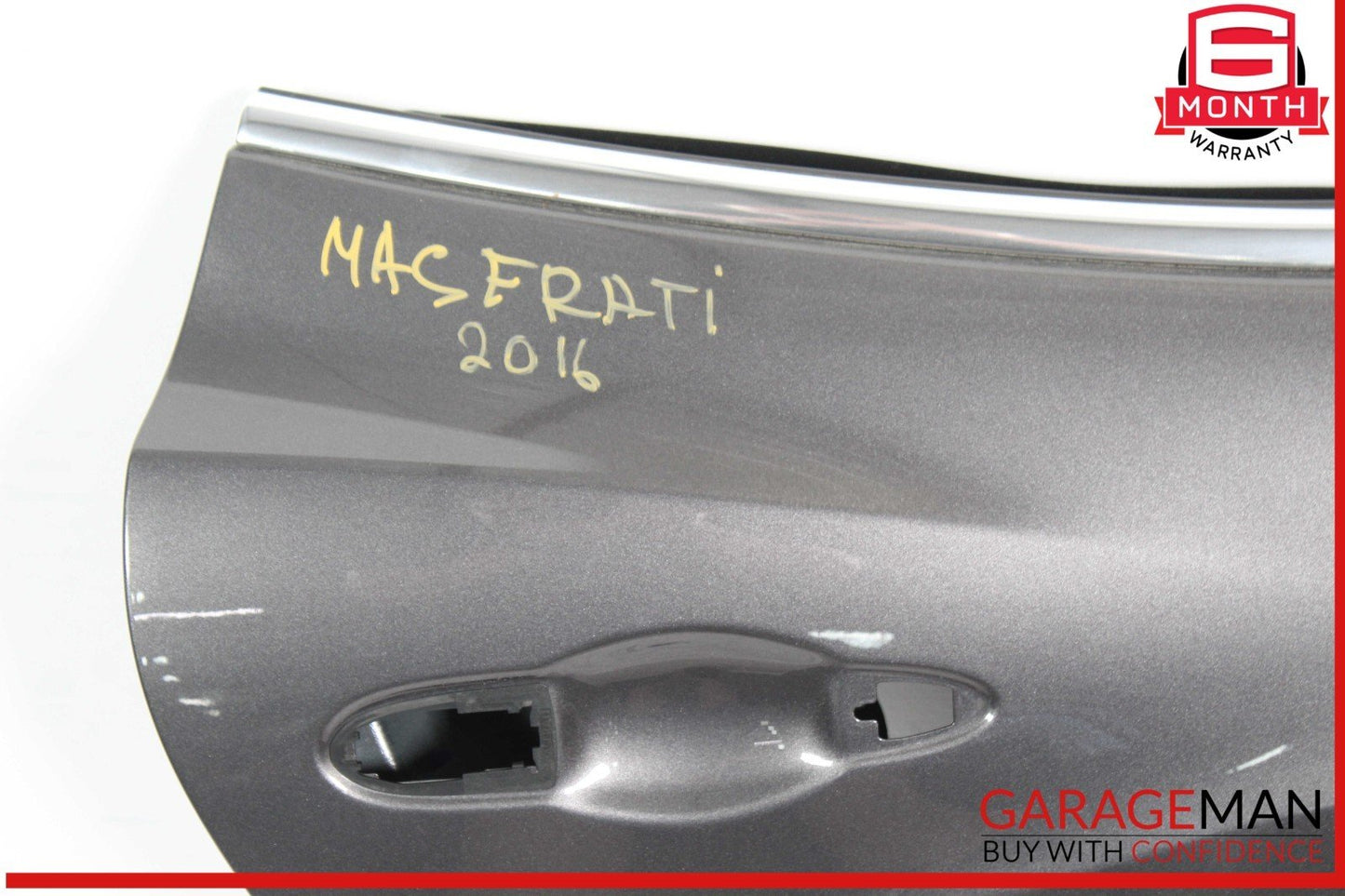 14-22 Maserati Ghibli M157 Rear Right Side Door Shell Frame Panel Gray OEM