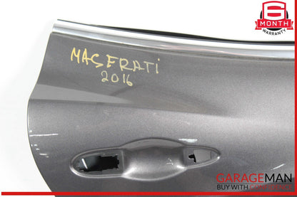 14-22 Maserati Ghibli M157 Rear Right Side Door Shell Frame Panel Gray OEM