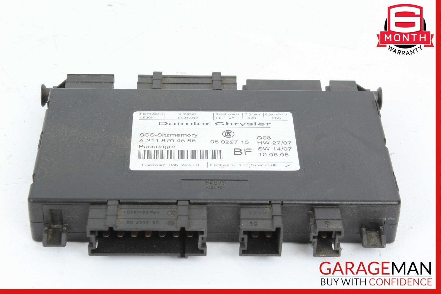 03-12 Mercedes X164 GL450 CLS550 E350 Front Right Seat Control Module Unit OEM
