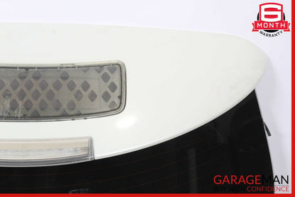 11-12 Nissan Leaf Rear Door Deck Liftgate Tailgate Trunk Lid White OEM