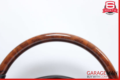 10-13 Mercedes W221 S550 S600 Steering Wheel w/ Paddle Shifters Black Wood OEM