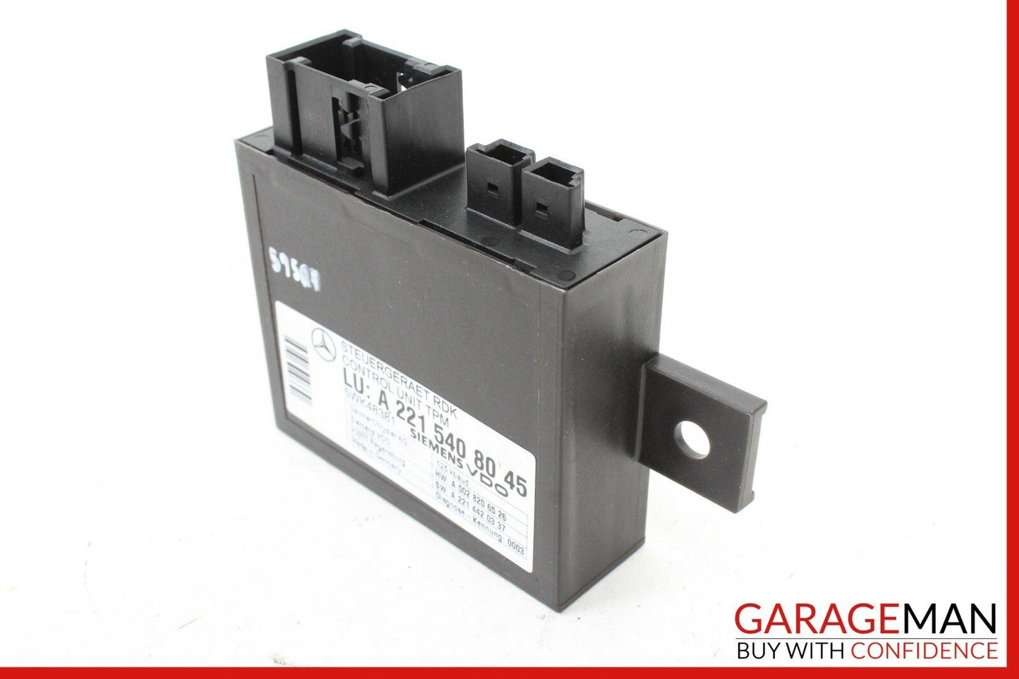 07-13 Mercedes W221 S550 S63 AMG Tire Pressure Monitor Module Unit 2215408045