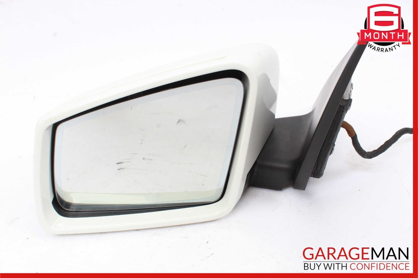 08-14 Mercedes W204 C300 C63 AMG Front Left Side Mirror Rear View Door White