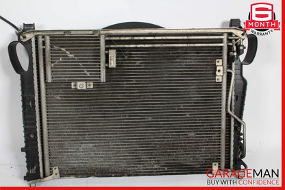 03-06 Mercedes R230 SL500 Engine Motor Cooling Radiator Fan Shroud A/C Condenser