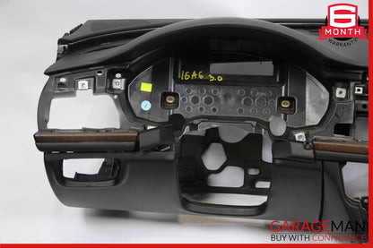 12-18 Audi A6 Front Dash Dashboard Instrument Panel Cover Trim Assembly Black
