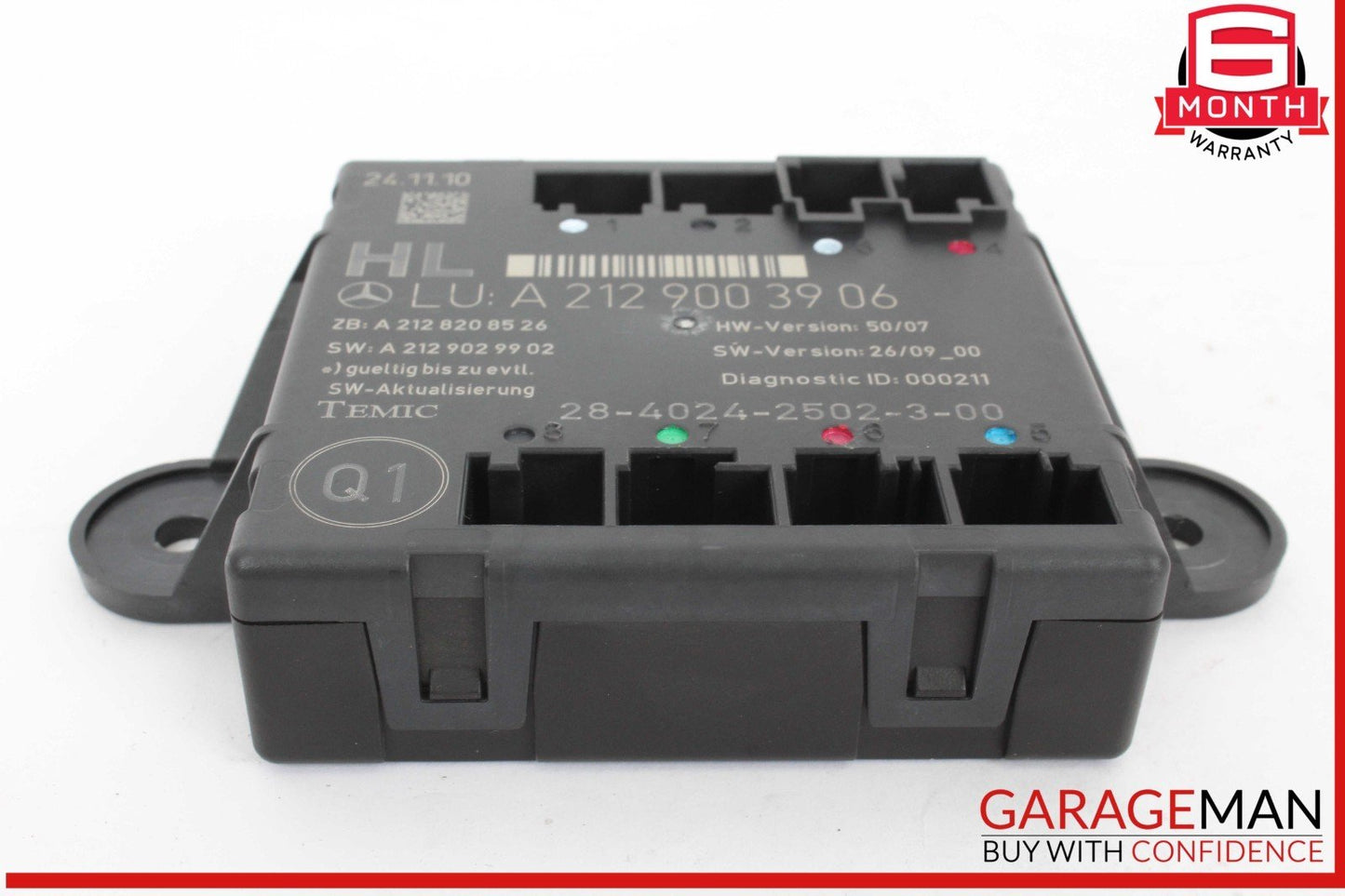 08-18 Mercedes W212 E350 Bluetec Rear Left Side Door Control Module 2129003906