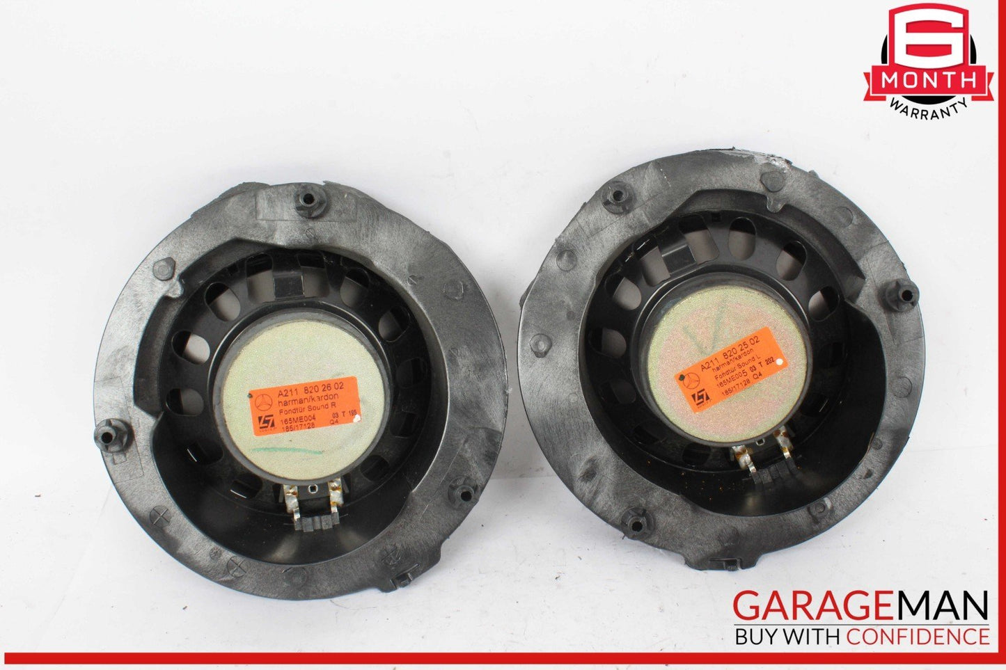 03-06 Mercedes W211 E320 Rear Right & Left Side Door Audio Speakers Set of 2 OEM