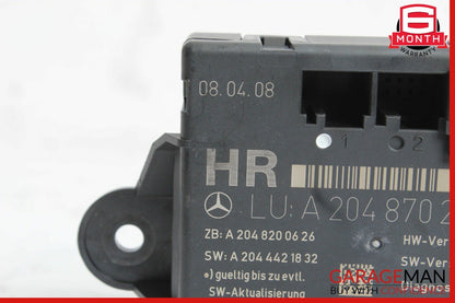 08-14 Mercedes W204 C300 C350 Rear Right Side Door Control Module 2048702526 OEM