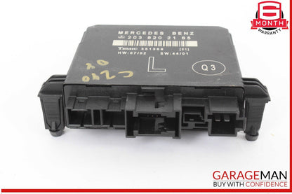 01-07 Mercedes W203 C240 C350 Rear Left Side Door Control Module 2038202185 OEM