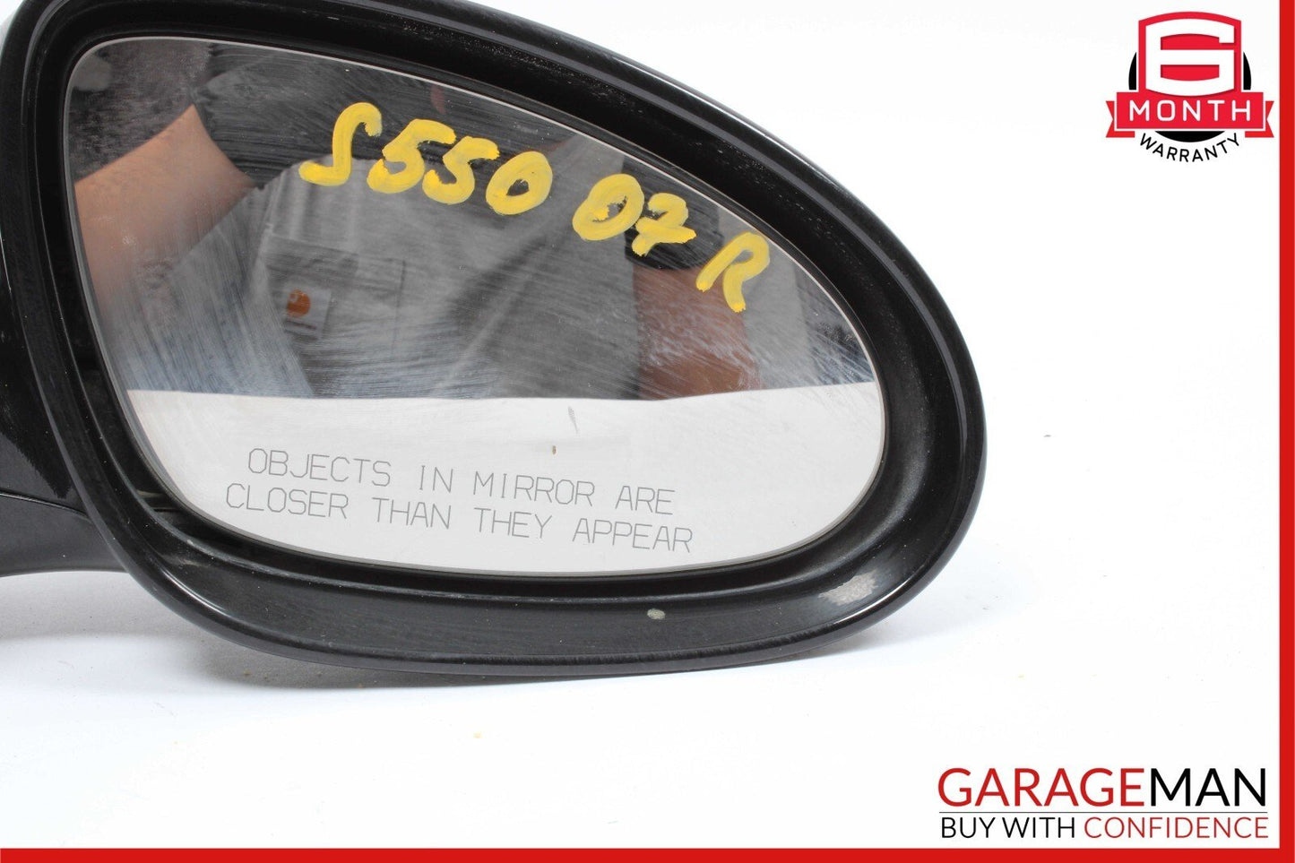 07-09 Mercedes W221 S550 S600 Right Side Mirror Door Rear View Black OEM