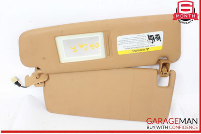 03-10 Porsche Cayenne 955 957 Front Right Side Sunvisor Sun Visor Shade Brown