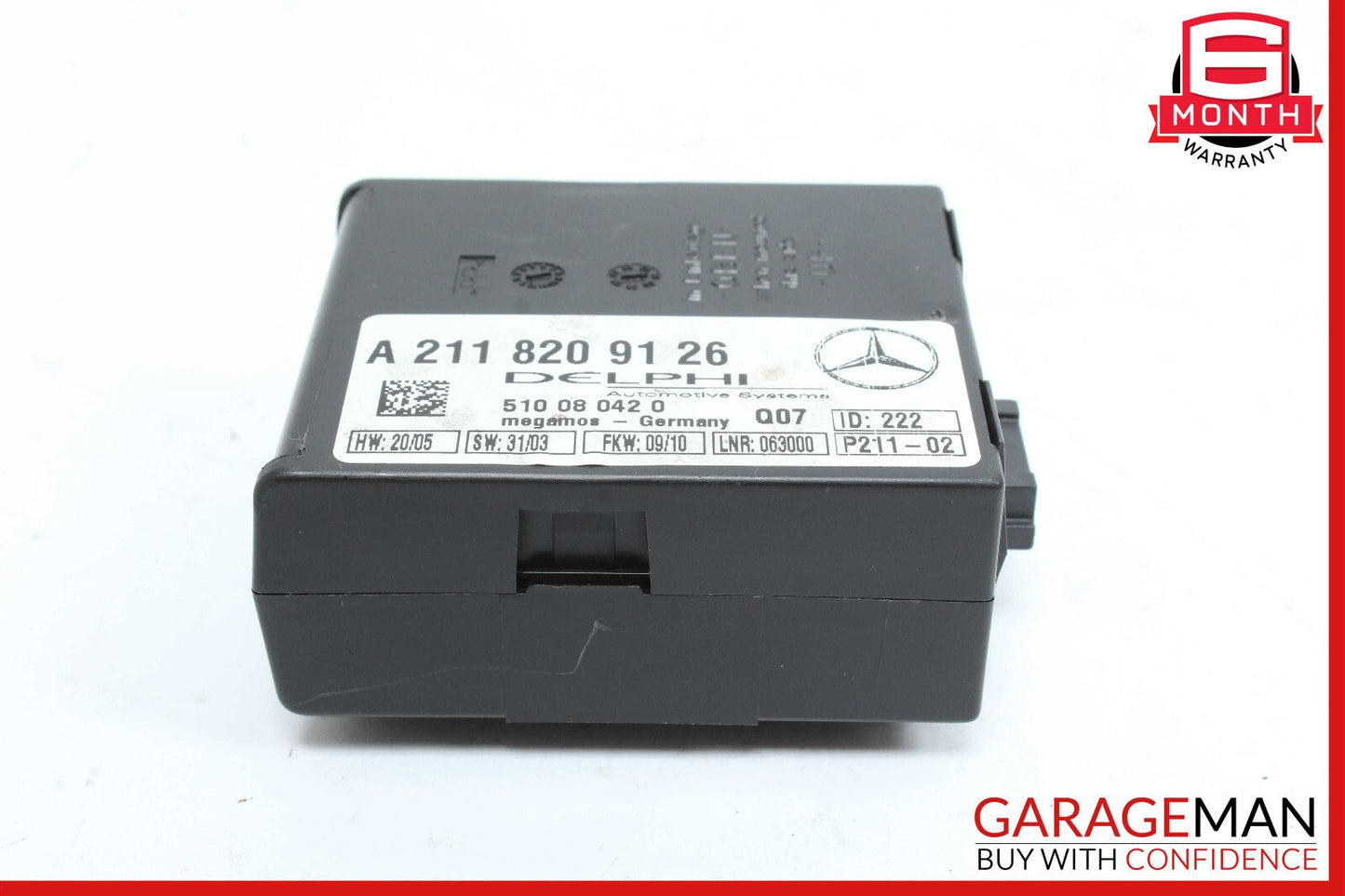 Mercedes R171 SLK300 CLK350 E320 C230 Anti Theft Alarm Module 2118209126 OEM