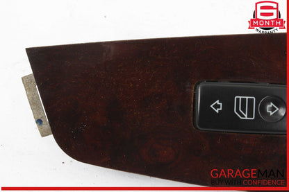 03-06 Mercedes W220 S55 AMG Front Right Side Door Window Switch Trim Bezel Wood