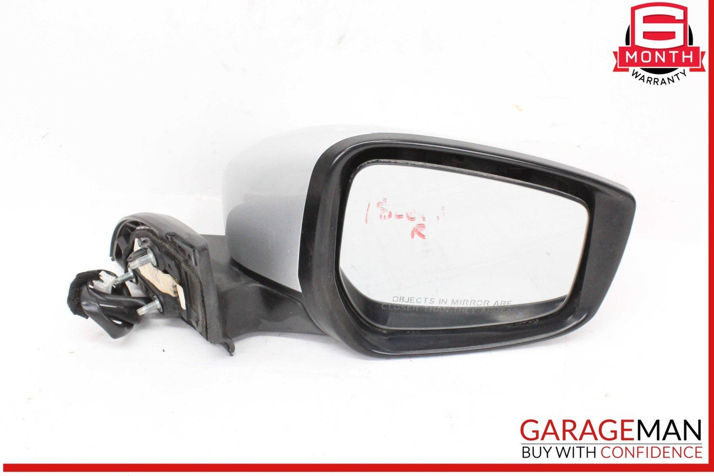 18-24 Nissan Leaf Front Right Passenger Side Door Rear View Mirror Gray OEM
